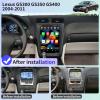 Car Radio Stereo for Lexus GS GS300 GS350 GS400 2004-2011 Replacement Carplay Android Auto 12.8 Inch Vertical Touch Screen Upgrade Tesla Style Audio with DSP in Dash Headunit Multimedia Player view 2