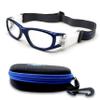 BLUE CUT Safety Basketball Goggles For Kids for Outdoor Sports Activities Soccer Football Anti Fog Lenses (Blue) view 1