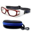 BLUE CUT Safety Basketball Goggles For Kids for Outdoor Sports Activities Soccer Football Anti Fog Lenses (Red) view 1