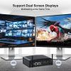 BASAORO Industrial PC Win 11 Pro i5, Fanless Mini PC Industrial, 8GB RAM 512GB SSD Core i5 8350U, 2 RJ45 LAN, 2 HD 4K Display, 2 RS232 COM, 8 USB, WiFi, BT, Linux, Mini Desktop Computer view 4