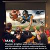 Elite Screens VMAX 3 with RC 1 Remote Kit, 150-INCH 4:3 Aspect Ratio, Wall Ceiling Motorized Drop Down Projector Screen, VMAX150XWV3 view 2