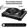 Weight Stabilizer, 60Hz LP 9.5oz Disc Turntable Level 45RPM Strobe Making 3 in 1 Puck, Vinyl Clamp With Bubble Level for Phonograph Record Players view 2