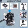 INNOREL H10 Lightweight Mini Tripod Fluid Video Head 360 Panoramic CNC Hydralic Damping Video Head with Arca Swiss Q.R.Plate Phone Clip for DSLR Camera Camcorder Phone Tripod Monopod Load 8.8lb/4kg view 3