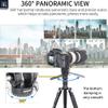 INNOREL H10 Lightweight Mini Tripod Fluid Video Head 360 Panoramic CNC Hydralic Damping Video Head with Arca Swiss Q.R.Plate Phone Clip for DSLR Camera Camcorder Phone Tripod Monopod Load 8.8lb/4kg view 4