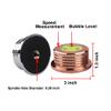 60Hz Turntable Level LP Weight Disc Stabilizer, 3 in 1 Strobe Markings 45RPM Record Puck 9.5 OZ Vinyl Clamp with Bubble Level for Phonograph Record Player Turntables view 4