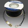 Bangun 200 Meters OM3 Fiber LC to LC Outdoor Armored Fiber Optic Cable, 10GB Multimode Fiber Patch Cable Duplex 50/125 with Pulling Eye Kit Installed on one end view 1