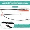 Bangun 200 Meters OM3 Fiber LC to LC Outdoor Armored Fiber Optic Cable, 10GB Multimode Fiber Patch Cable Duplex 50/125 with Pulling Eye Kit Installed on one end view 4