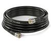 RG8X Coaxial Cable 30FT  50 Ohm Low-Loss Coax with PL259 Connectors  Pure Copper Core, Dual Shielding, Waterproof PVC Jacket  for CB & HAM Radio, SWR Meter, Antenna Analyzer, RF Applications view 1