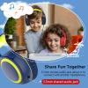 JOMILIN A10 Kids Headphones with Microphone, Lightweight Folding Stereo Bass Portable Wired Headphones with 1.5M No-Tangle Cord, Blue view 4