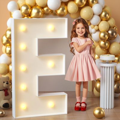imprsv Marquee Letters, 3FT Light Up Letters E with Light for Party Decor