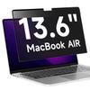 ANTOGOO V Upgrade Privacy Screen Filter Compatible with 2022-2024 Apple MacBook Air 13.6'' M2/M3 Chip, Removable Anti Blue Light Anti Glare Laptop Privacy Filter, No Magnetic No Glue view 1