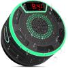 BassPal Bluetooth Speakers, IPX7 Waterproof Shower Speaker, Portable Speaker with LED Display, FM Radio, Suction Cup, Light Show, Built-in Mic, Best Gifts for Pool Beach Home Party Travel Outdoors view 1