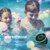 BassPal Bluetooth Speakers, IPX7 Waterproof Shower Speaker, Portable Speaker with LED Display, FM Radio, Suction Cup, Light Show, Built-in Mic, Best Gifts for Pool Beach Home Party Travel Outdoors view 2