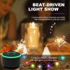 BassPal Bluetooth Speakers, IPX7 Waterproof Shower Speaker, Portable Speaker with LED Display, FM Radio, Suction Cup, Light Show, Built-in Mic, Best Gifts for Pool Beach Home Party Travel Outdoors view 3