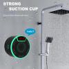 BassPal Bluetooth Speakers, IPX7 Waterproof Shower Speaker, Portable Speaker with LED Display, FM Radio, Suction Cup, Light Show, Built-in Mic, Best Gifts for Pool Beach Home Party Travel Outdoors view 4