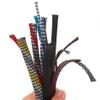 DIY Audio Video Cable Braided Mesh Tube Braided Cable Sleeve Shock Absorber Mesh, PET Nylon or Cotton Yarn Mixed Densely Woven (PET Wire Woven Mesh, Black and Red Color / 6mm Wide) view 1