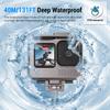 Aluminum Waterproof Case for GoPro Hero 12/11/10/9 Black, Protective 131FTUnderwater Dive Housing Shell with 2 Cold Shoe for GoPro Hero12/11/10/9 Black Action Camera view 2