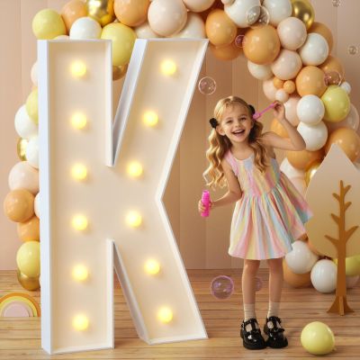 imprsv Marquee Letters, 4FT Light Up Letters K with Light for Party Decor