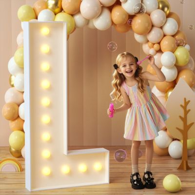imprsv Marquee Letters, 4FT Light Up Letters L with Light for Party Decor