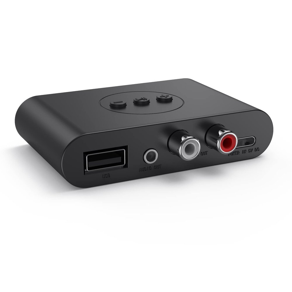 NFC Bluetooth 5.2 Receiver, Bluetooth Receiver for Music Streaming Sound System, 3.5mm Jack Support U Disk Playback USB Adapter for Car Speakers
