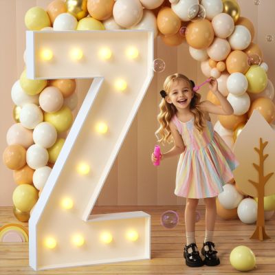 imprsv Marquee Letters, 4FT Light Up Letters Z with Light for Party Decor