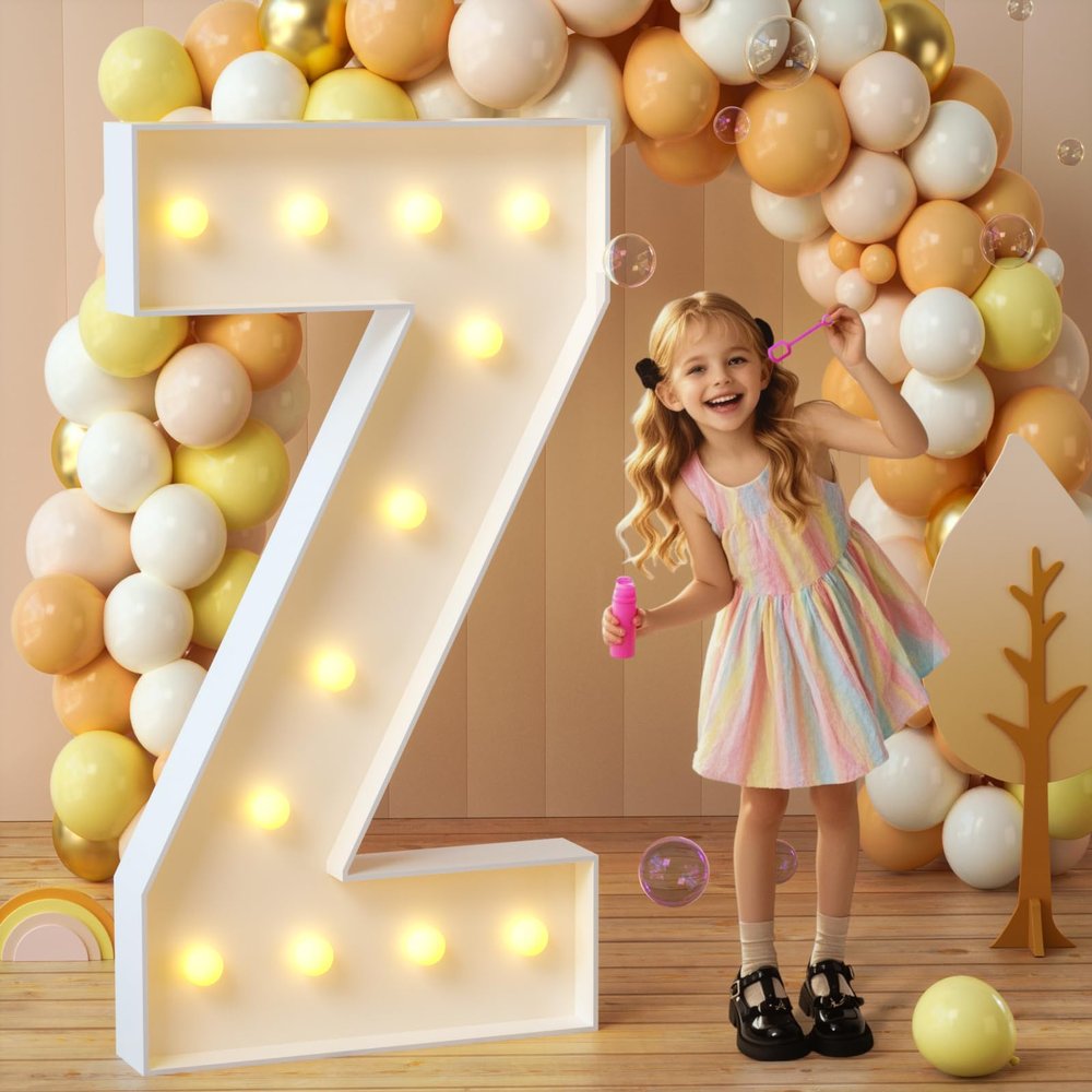 imprsv Marquee Letters, 4FT Light Up Letters Z with Light for Party Decor