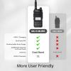 2 Pack Radioddity MU-5 MURS Radio, License Free Two-Way Radio Rechargeable, Display Sync for Industrial Business Retail + 2 Pack 1500mAh Batteries + PC002 USB Programming Cable CH340 Chip view 2