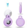 Kanya Silicone Case Compatible with AirTag,4 Pack Soft Anti-Scratch Shockproof Protective Skin Cover Holder with Keychain Carabiner for Apple AirTag (Light Purple + Red + Pink + Light Green) view 2