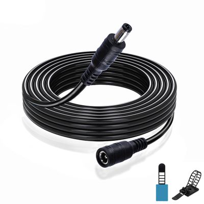 18Awg 5.5Mm X 2.1Mm Dc Extension Cord Adapter 15ft 12V Camera Power Extension Cable Dc Power Supply Adapter for Security Camera (lkelyonewy)