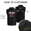 Custom Barber Smocks Personalized Logo Name Barber Shop Workwear Unisex Work Vest for Hair Salon view 2