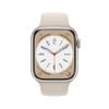 Apple Watch Series 8 [GPS + Cellular, 45mm] - Starlight Aluminum Case with Starlight Sport Band, M/L (Renewed) view 2