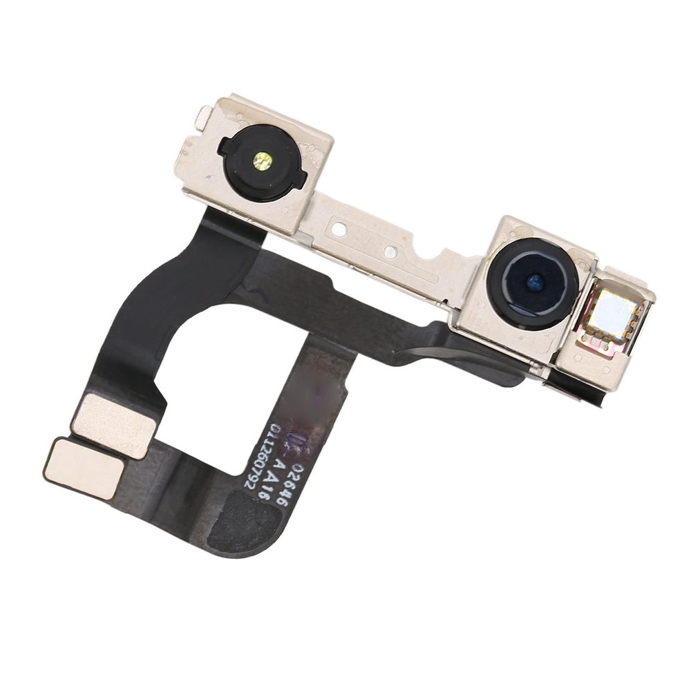 Vomeko Front Camera Flex Cable with Light Sensor for iPhone 12 Compatible with Apple iPhone 12 Includes Metal Bracket, Microphone Flex Cable and Adhesive Sticker.