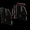 HHUXIUE Wall-Mounted Skateboard Mount - Space-Saving Horizontal Display Rack for Secure Skateboard Storage & Decoration (Transparent) view 2