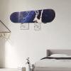 HHUXIUE Wall-Mounted Skateboard Mount - Space-Saving Horizontal Display Rack for Secure Skateboard Storage & Decoration (Transparent) view 4