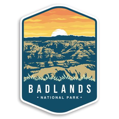 Badlands National Park Sticker Decal Notebook Car Laptop 4"x5.5" (Color)