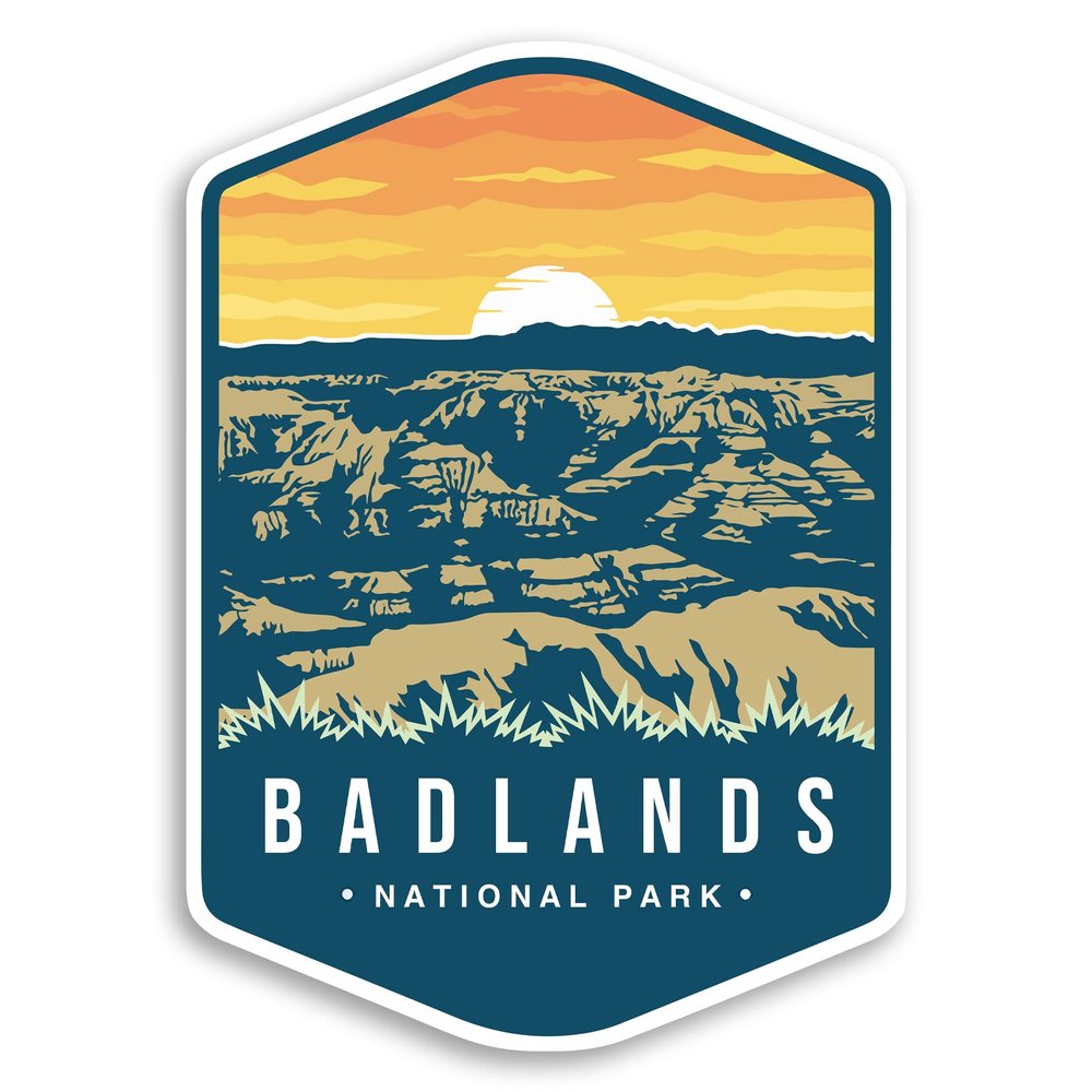 Badlands National Park Sticker Decal Notebook Car Laptop 4"x5.5" (Color)