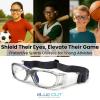 BLUE CUT Safety Basketball Goggles For Kids for Outdoor Sports Activities Soccer Football Anti Fog Lenses (Gray) view 2