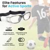 BLUE CUT Safety Basketball Goggles For Kids for Outdoor Sports Activities Soccer Football Anti Fog Lenses (Gray) view 3