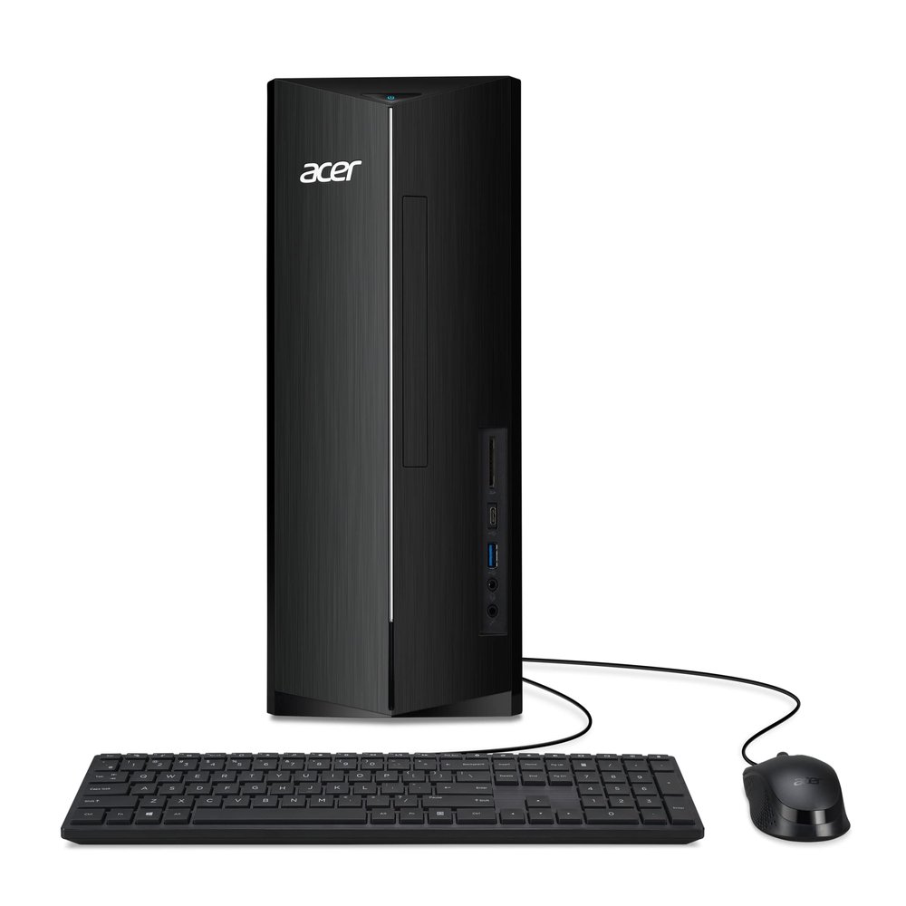 acer Aspire TC-1780-UR11 Desktop | 13th Gen Intel Core i5-13400 10-Core Processor | 16GB 3200MHz DDR4 | 512GB M.2 2280 PCIe Gen 4 SSD | SD Card Reader | Intel Wi-Fi 6E AX211 | Windows 11 Pro,Black