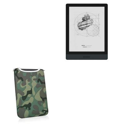 BoxWave Case Compatible with Onyx Boox Poke 3 - Camouflage SlipSuit, Slim Design Camo Neoprene Slip On Pouch