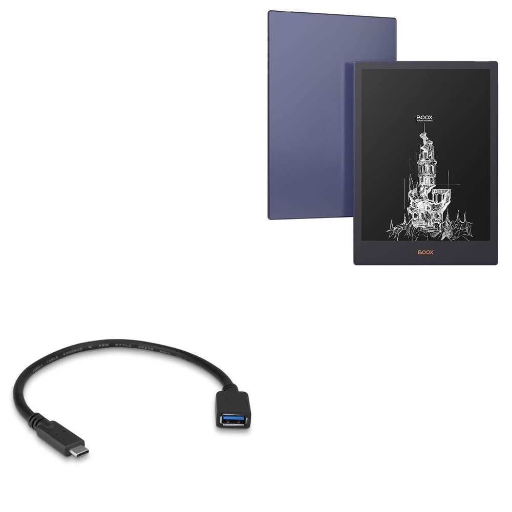 BoxWave Cable Compatible with Onyx Boox Note 4 - USB Expansion Adapter, Add USB Connected Hardware to Your Phone