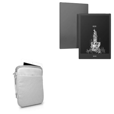 BoxWave Case Compatible with Onyx Boox Note 4 - Quilted Carrying Bag, Soft Synthetic Leather Cover w/Diamond Design - Cool Grey