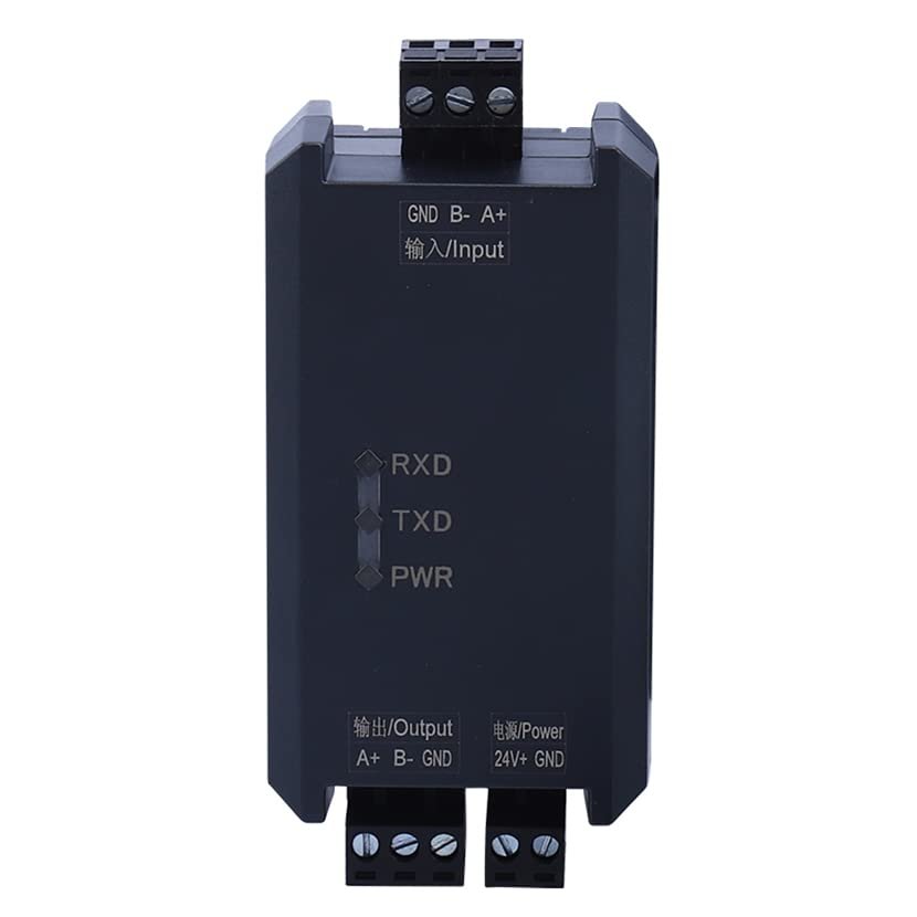 485-485+ Industrial Grade RS485 Photoelectric Isolation Repeater Signal Amplification Extender Lightning Protection Anti-Interference Module
