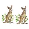Beavorty 2 Sheets Kangaroo Green Sticker Baby Nursery Decor Jungle Nursery Kids Wall Decals Indoor Wall Decal Kindergarten Wall Decals Nursery Wall Decal Wall Adornment Room Wall Decor Fine view 1