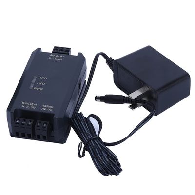 485-485+ Industrial Grade RS485 Photoelectric Isolation Repeater Signal Amplification Extender Lightning Protection Anti-Interference Module (Repeater + External Power Supply)