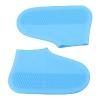Silicone Waterproof Shoe Covers, Waterproof Shoes Cover, Non Slip Rain Shoe Covers Reusable Unisex Shoe Protector Overshoes, Easy To Carry for Women, Men, Kids Outdoor(Blue M) view 1