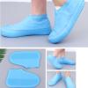 Silicone Waterproof Shoe Covers, Waterproof Shoes Cover, Non Slip Rain Shoe Covers Reusable Unisex Shoe Protector Overshoes, Easy To Carry for Women, Men, Kids Outdoor(Blue M) view 2