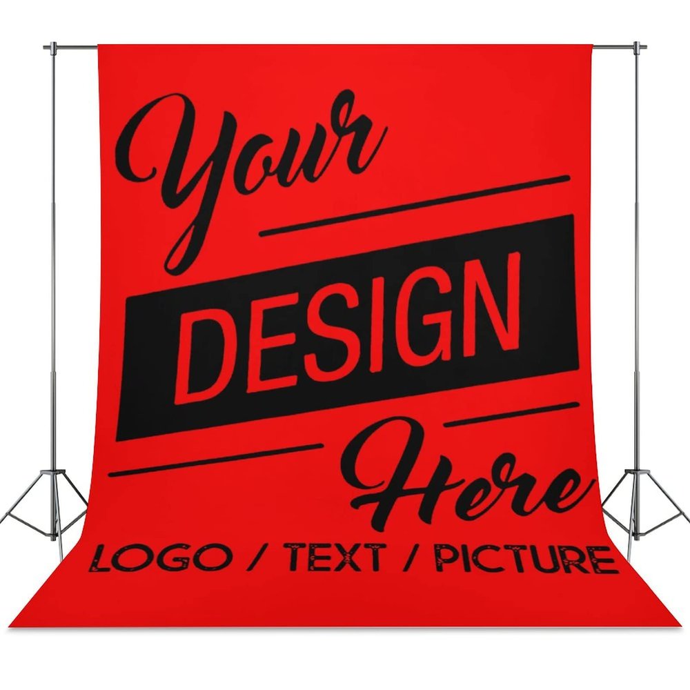 Personalized Photography Cloth, Custom Backdrop for Photography Upload Picture Logo Text Background Cloth for Photo Shooting (56"x79")