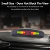 Riloer Car Front and Rear Security Reversing Radar Kit, LED Display Buzzer Alarm 8 Sensor Front and Rear Parking Sensor Prompt for Cars (Red) view 3