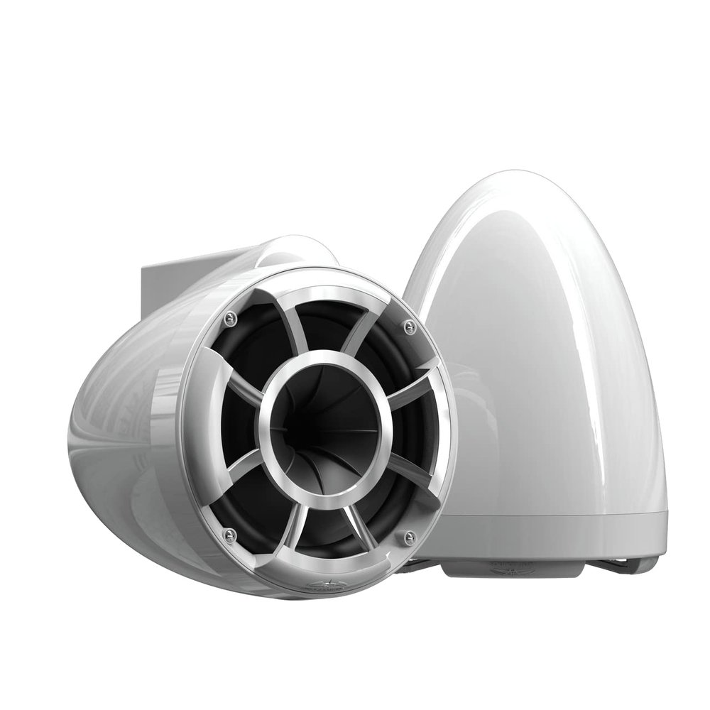 Wet Sounds Rev 8 White V2 Revolution Series 8" White Tower Speakers w/X-Mount
